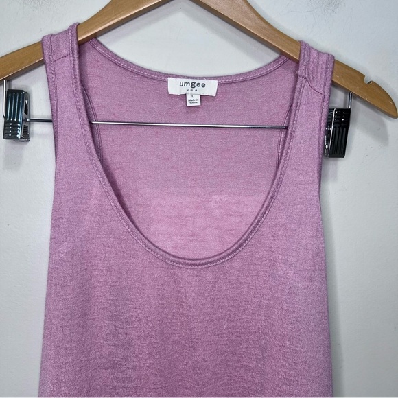 Umgee Pink Floral Lace Tunic Tank top Size Large - Picture 5 of 12